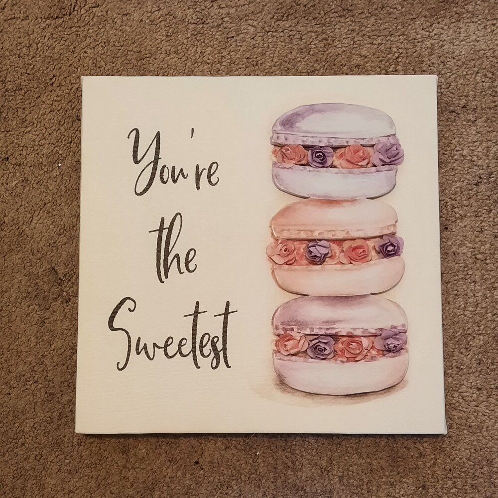 Adorable Art Decor Sign 'You're The Sweetest'